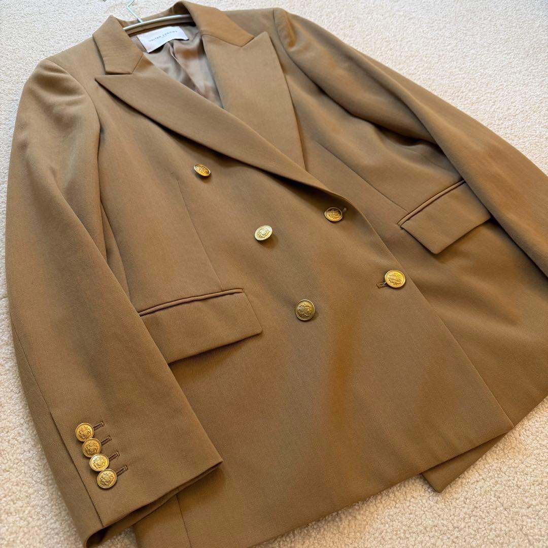 UNITED ARROWS 金ボタン ダブルブレザー ベージュ40