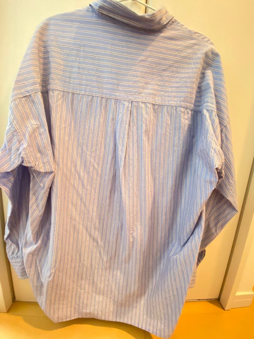 Curensology/&RCビッグシャツ/ブルーストライプ