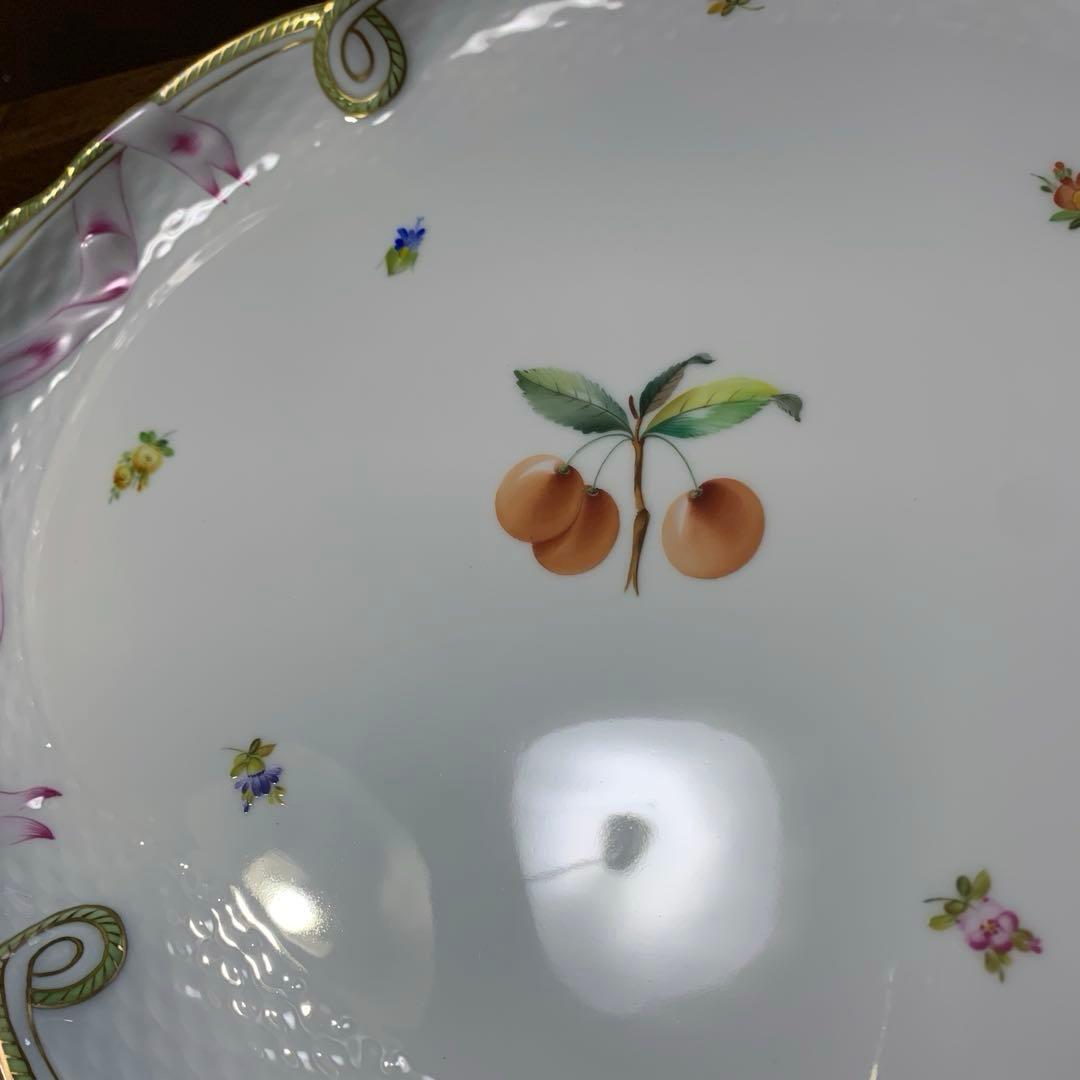 再お値下げ☆未使用☆ヘレンド フルーツエスキース パーティトレイ大皿(箱付き)