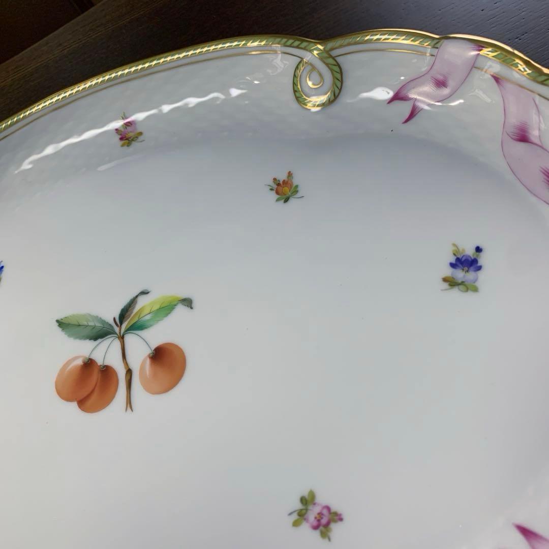 再お値下げ☆未使用☆ヘレンド フルーツエスキース パーティトレイ大皿(箱付き)