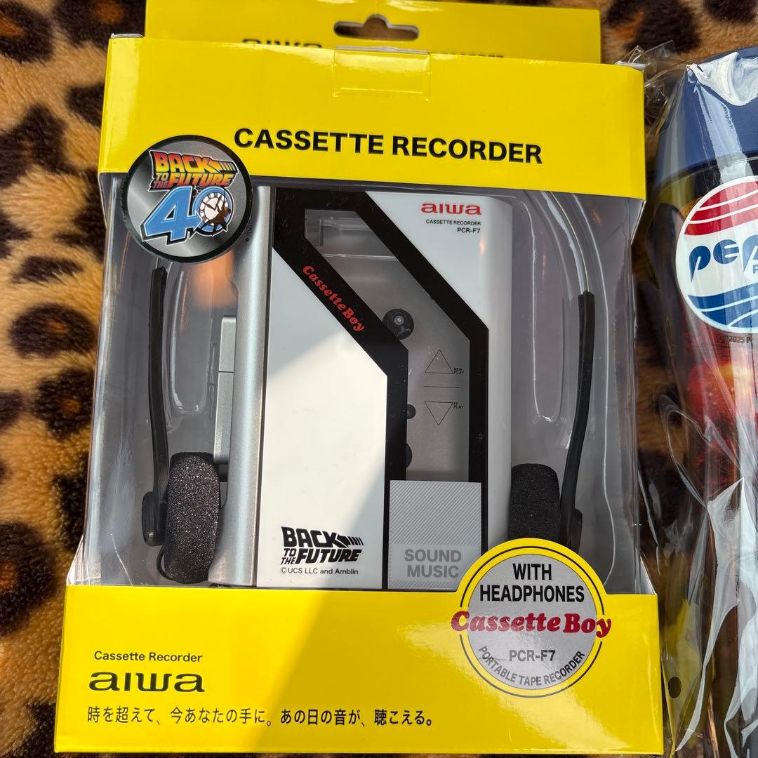 新品 バックトゥザフューチャー aiwa カセットレコーダー ペプシ ボトル