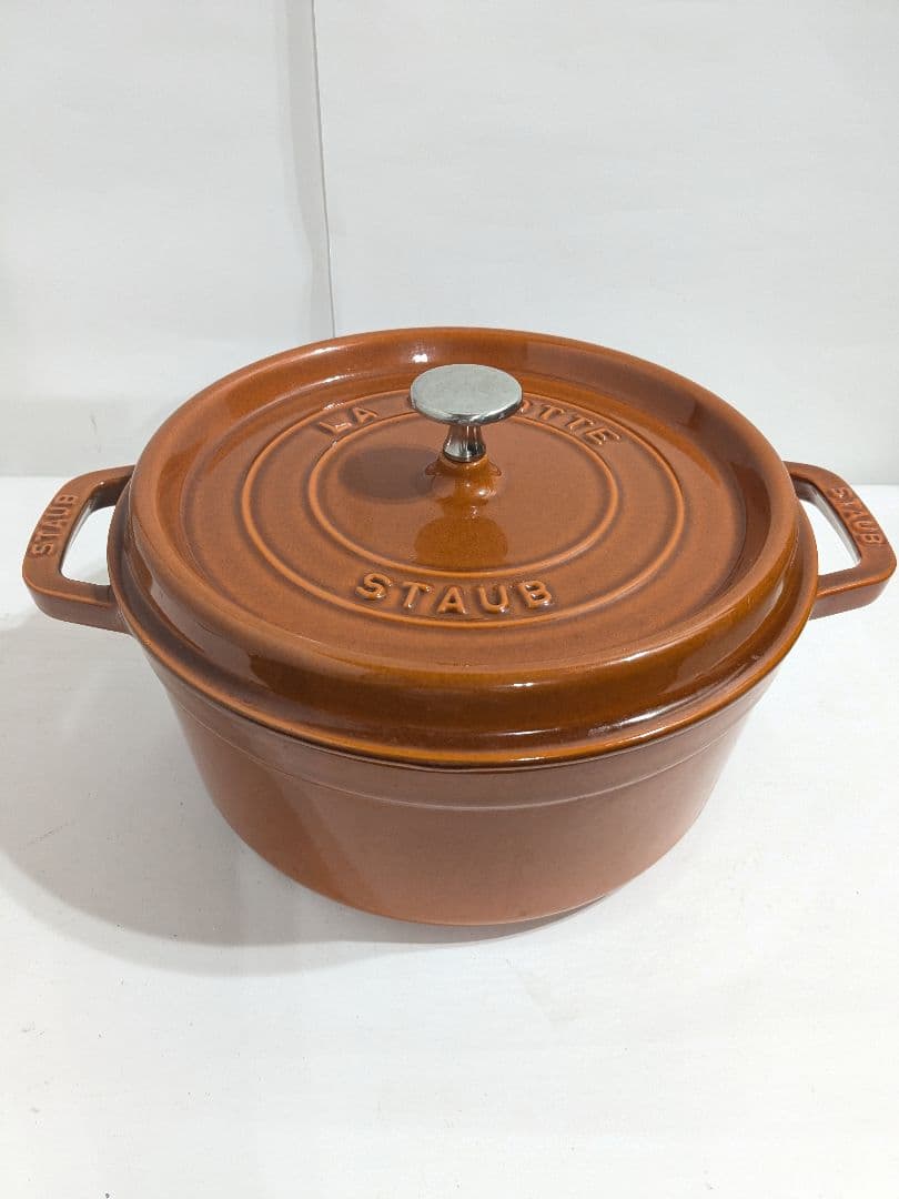 Staub　ココット・ロンド　シナモン　24cm　ストウブ