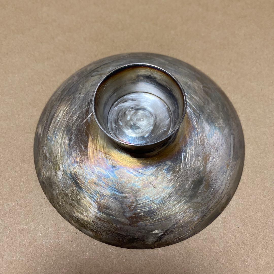 純銀刻印あり　重量約132g 銀盃 銀杯