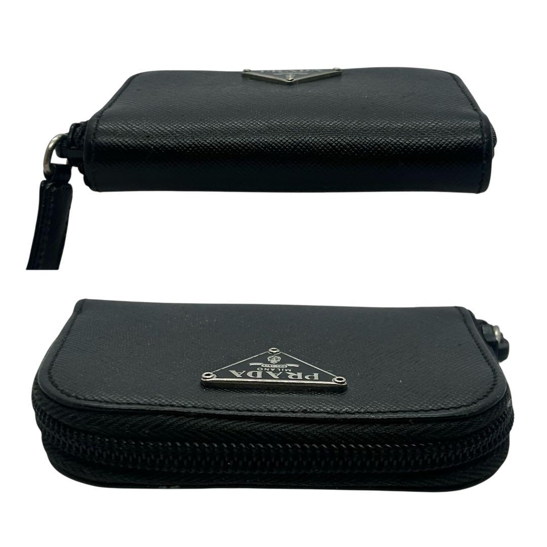 PRADA プラダ サフィアーノ レザー ケース 小銭入れ ブラック 黒