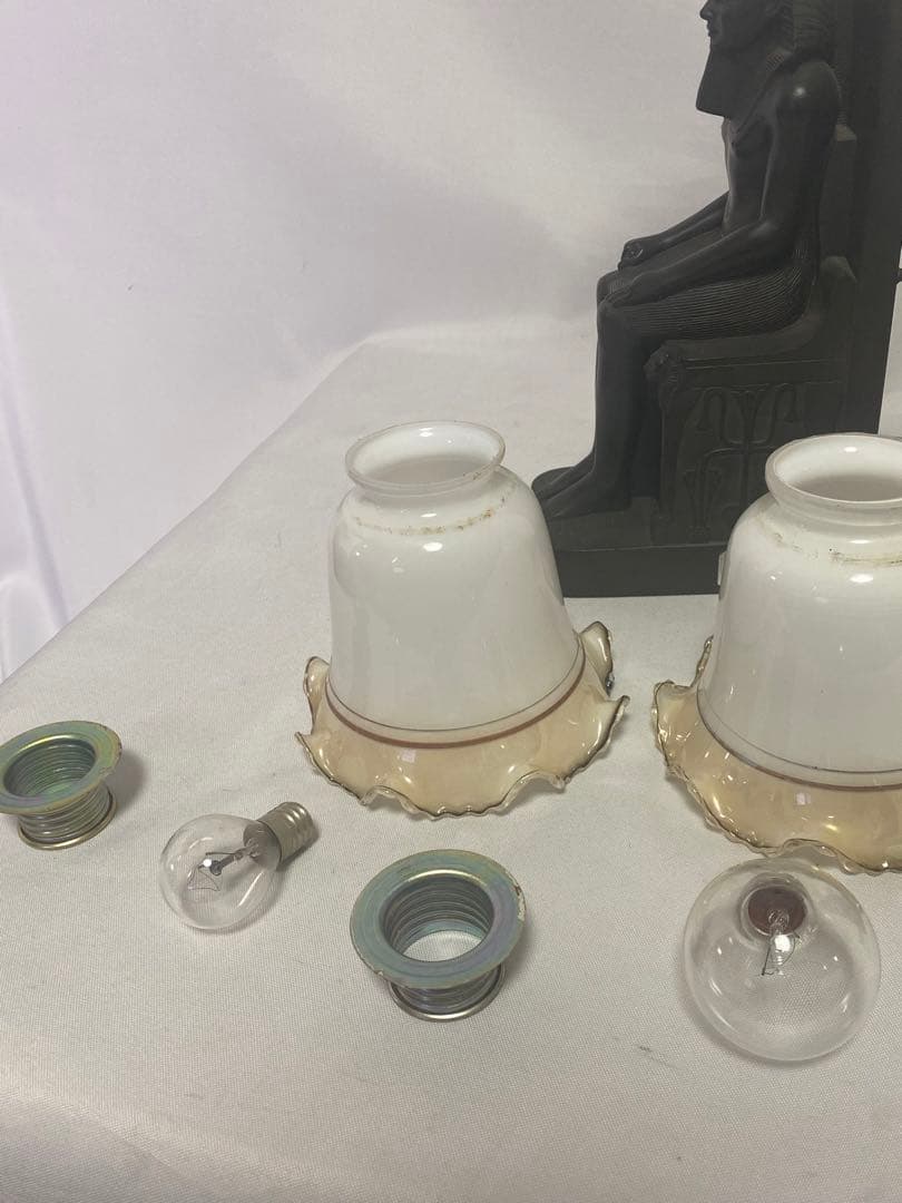 1640❣️アンティーク　エジプト　王　オブジェ　テーブルスタンド