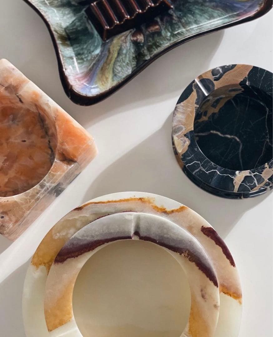 Vintage marble ashtray ヴィンテージ　大理石　灰皿