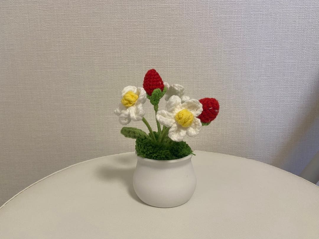 プレゼント　お得セット　編みぐるみ　枯れない花編み花　14個セット ハンドメイド