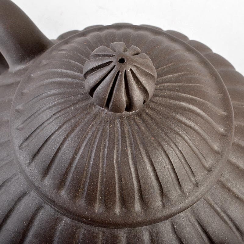 中国　周桂珍銘　紫砂　朱泥　急須　茶壷　M　R5620