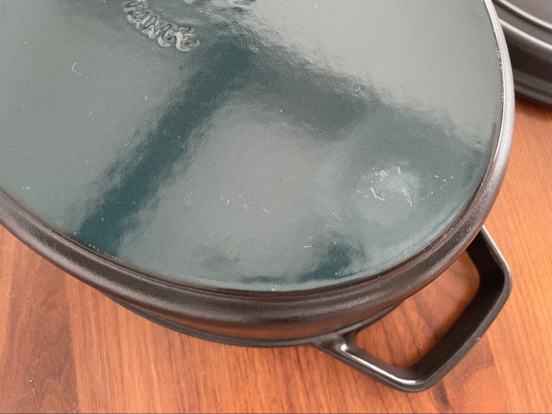 【美品】ストウブ ピコ・ココット オーバル 27cm ブラック