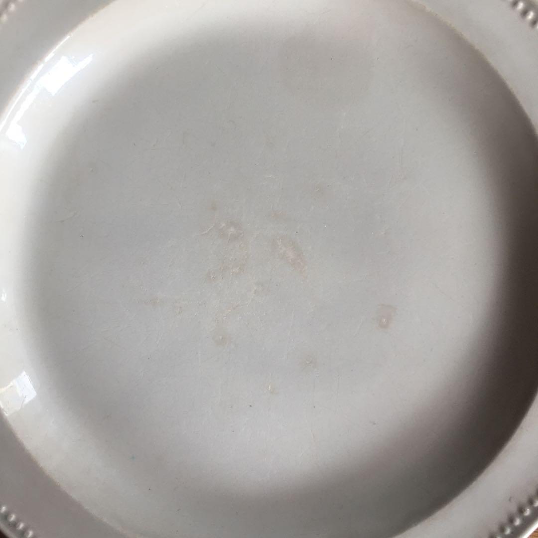 美品 オクトゴナル プレート ファイアンスフィーヌ モントロー アンティーク