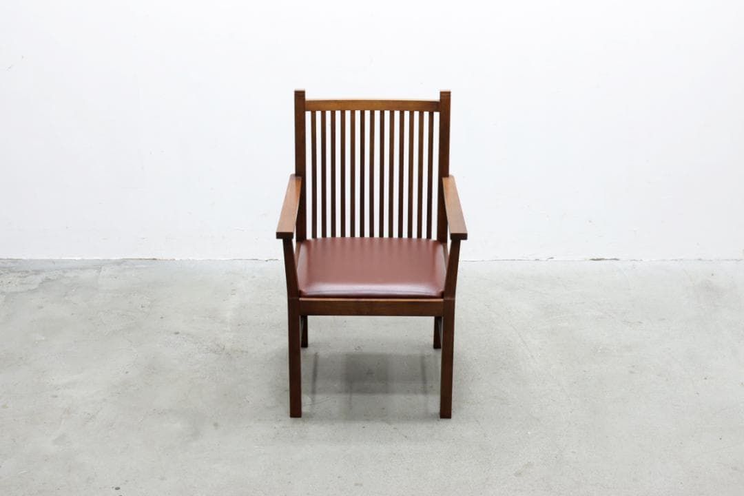 AREA エリア A-1-A 本革 ウォールナット アーム ダイニングチェア 1