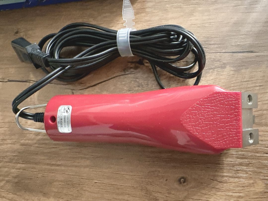 TAPIO 電動クリッパー SP-38 赤 1mm替刃付