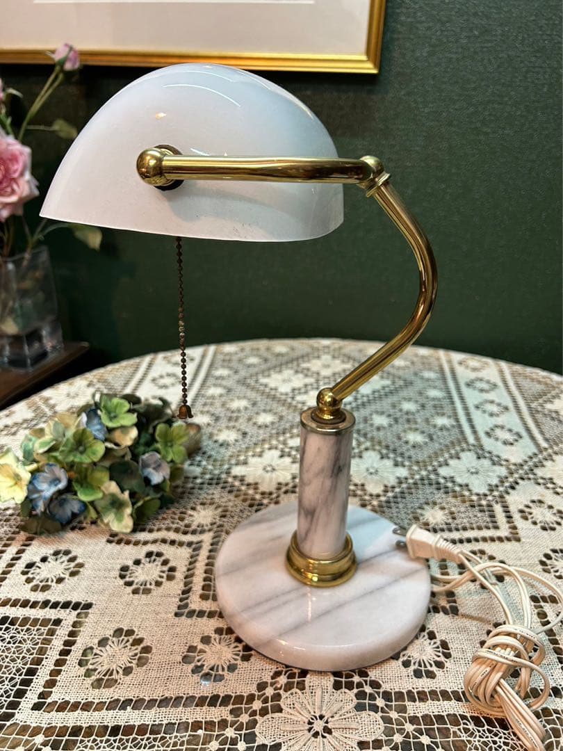 むすび＊大理石 フロアスタンド 卓上スタンドライト インテリア アンティー