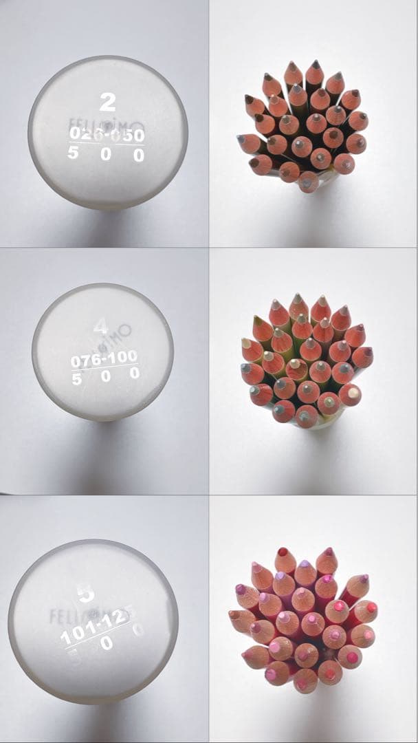 フェリシモ 500色 色えんぴつ 15セットまとめ売り不足あり