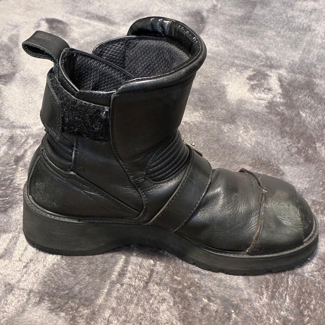 KADOYA BLACK ANKLE(A) 厚底アンクルブーツ ブラックアンクル