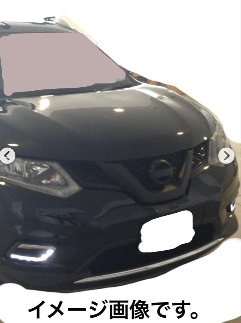 エクストレイルグリル　チッピング塗装