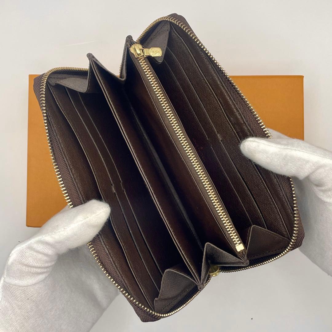 ルイヴィトン ダミエ ジッピーウォレット ラウンドファスナー 長財布 ブラウン