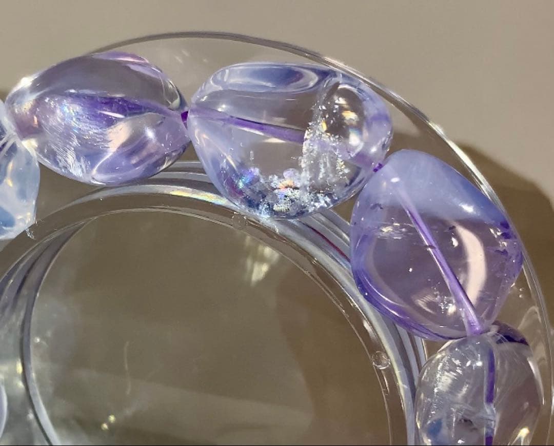 ⭐️ゆうこ様⭐️癒しのパワー強め❣️ 高品質スコロライト　ブレスレット　レインボー