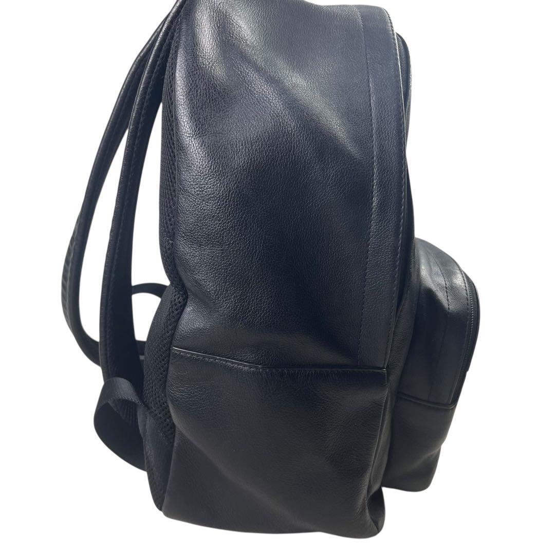 COACH コーチ レザー リュック ブラック 大容量 ロゴ A4 PC 収納