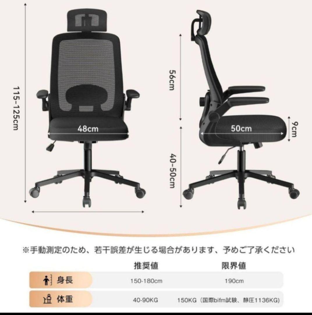 8 オフィスチェア 疲れない 人間工学 腰サポート メッシュ デスクチェア