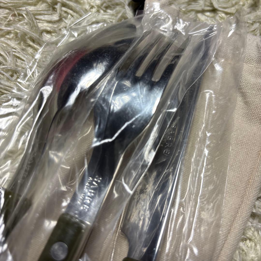SABRE サーブル カトラリーセット ペア アイボリー オリーブ 箱付未使用