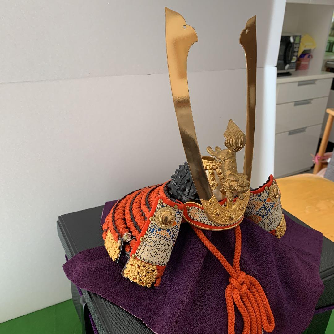 五月人形兜　広岡永豊作