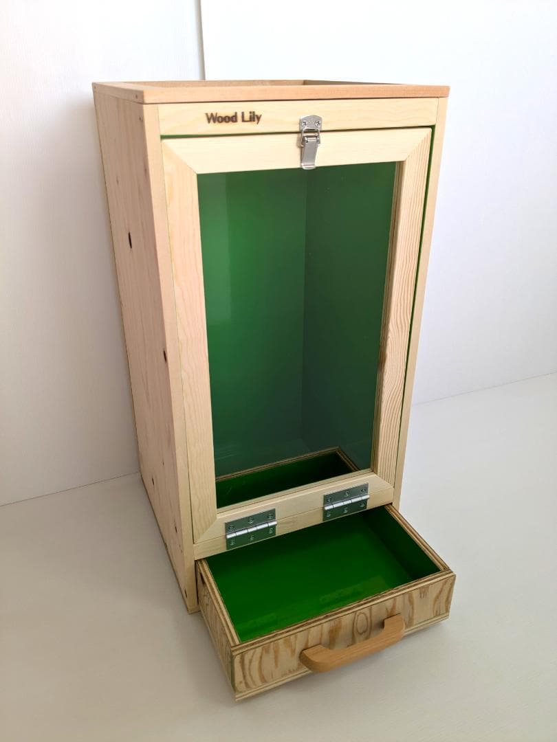 【アウトレット１点限定】縦型引き出し付きケージW298×D302×H593mm