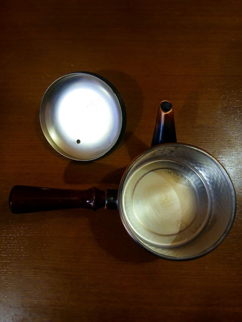 未使用　玉幸堂　越前銅器　急須　茶筒　純銅　茶器　茶道具