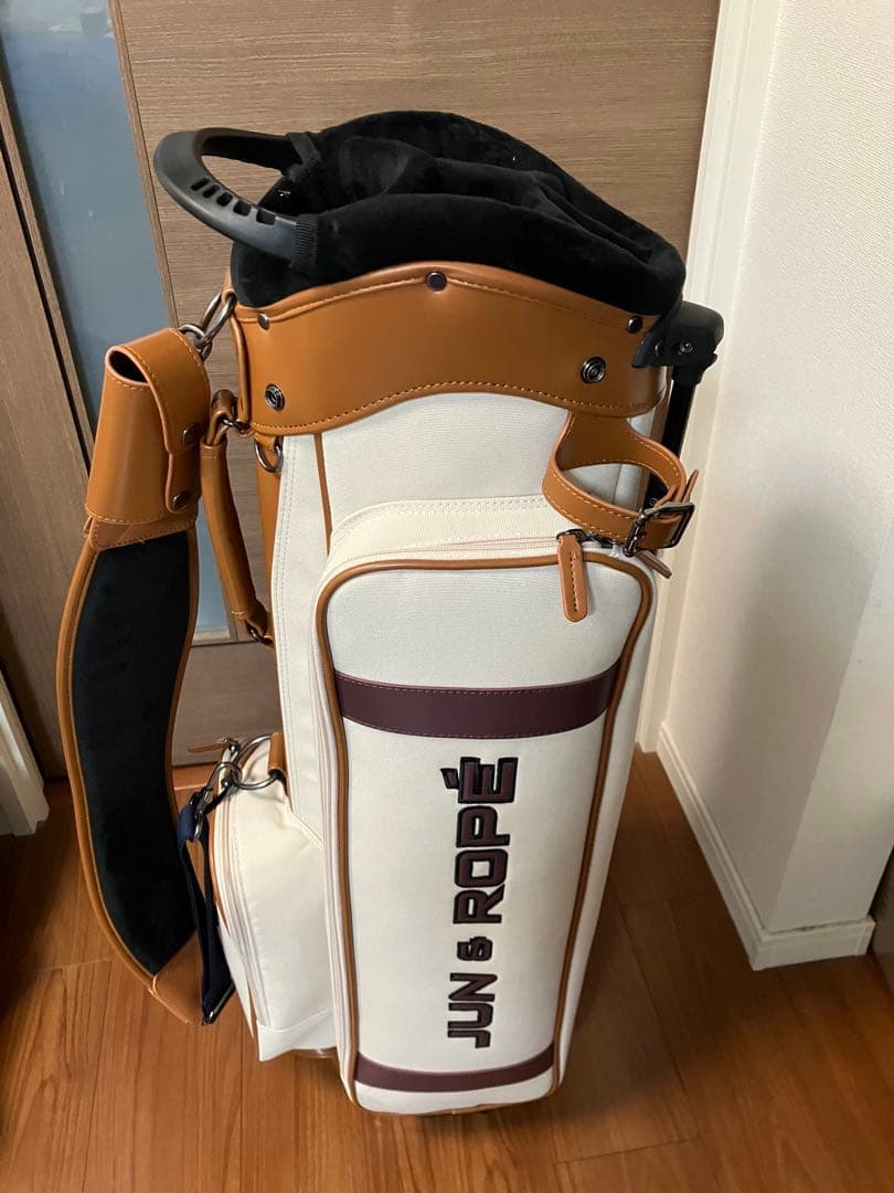 JUN & ROPE' キャディバッグ ベージュ 8.5型 46インチ対応+α