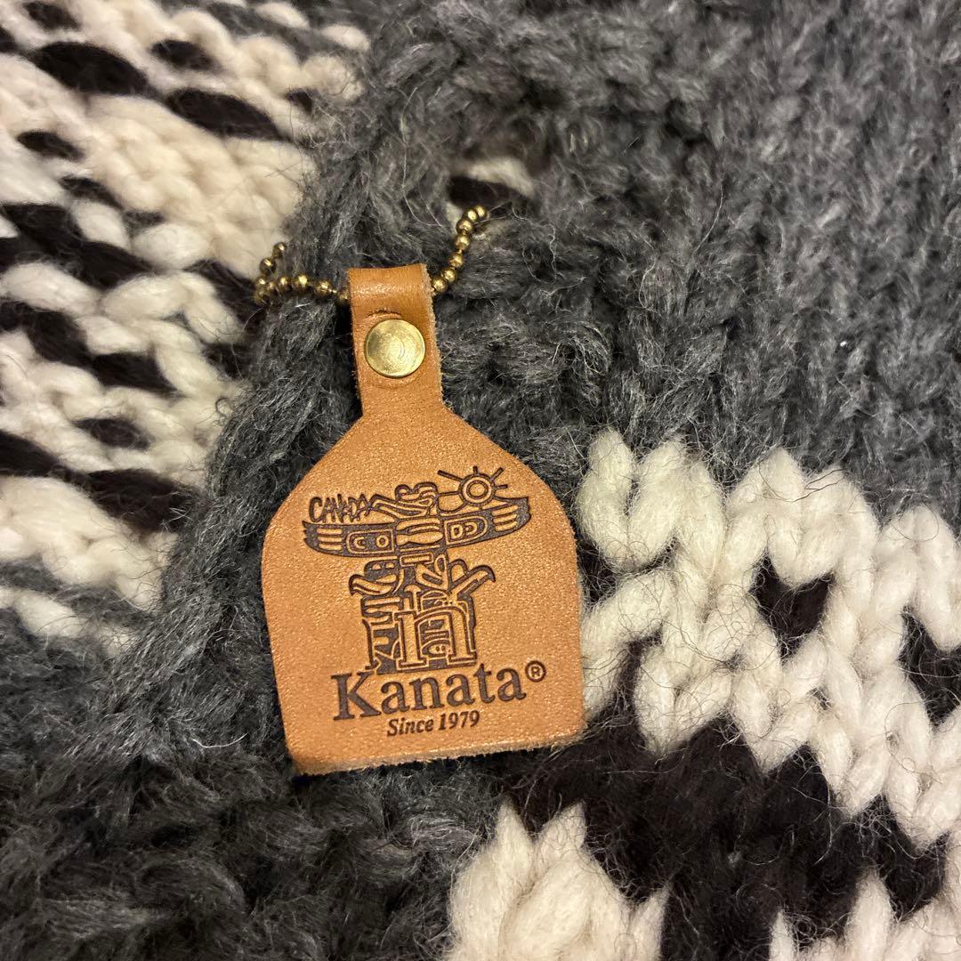 Knitata ビンテージモデル　エンブレム柄 カーディガン　カナダ製