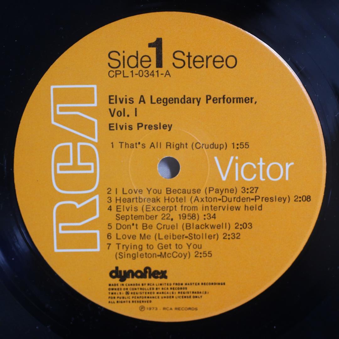 Elvis Presley A Legendary Performer カナダ盤