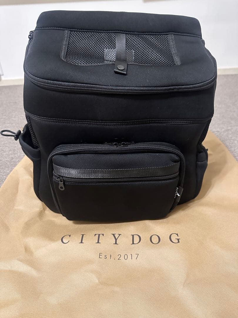 【CITYDOG】新品　リュック ネオプレーンバックパックキャリー　L ブラック