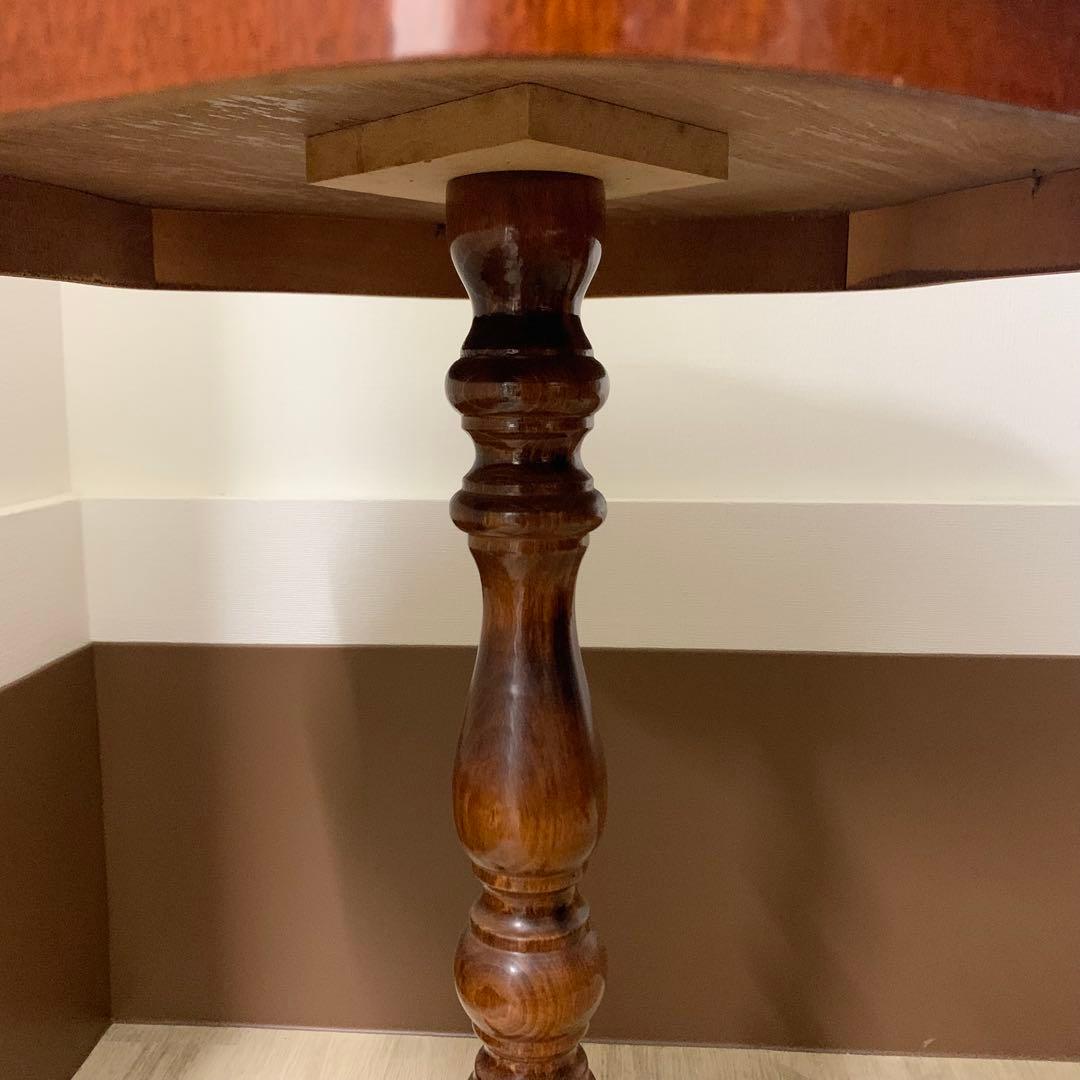 【美品】イタリー サイドテーブル 象嵌 彫刻 クラシック 西洋