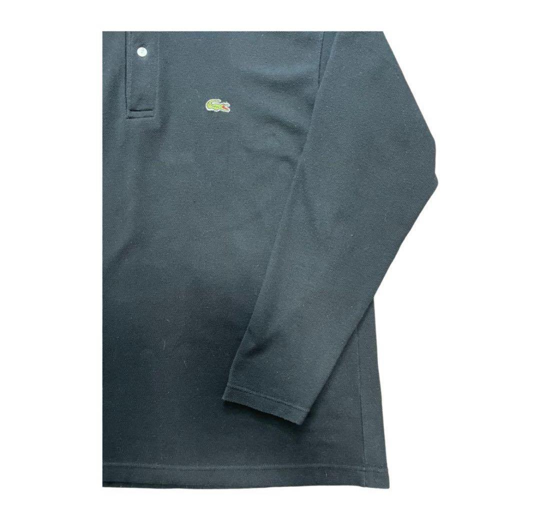 希少 美品 LACOSTE フレンチラコステ ワニ鹿の子 長袖ポロシャツ