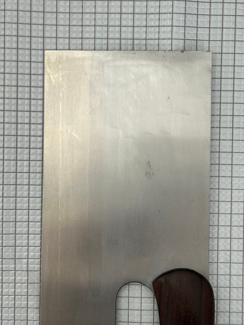 仙助 包丁 麺切り包丁 蕎麦包丁 安来鋼青紙二号 330mm 黒檀曲柄