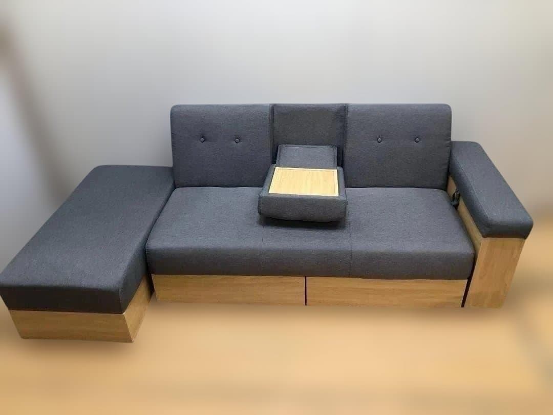 【送料無料】アイリス STSB-2110 ソファベッド 引き出し251001