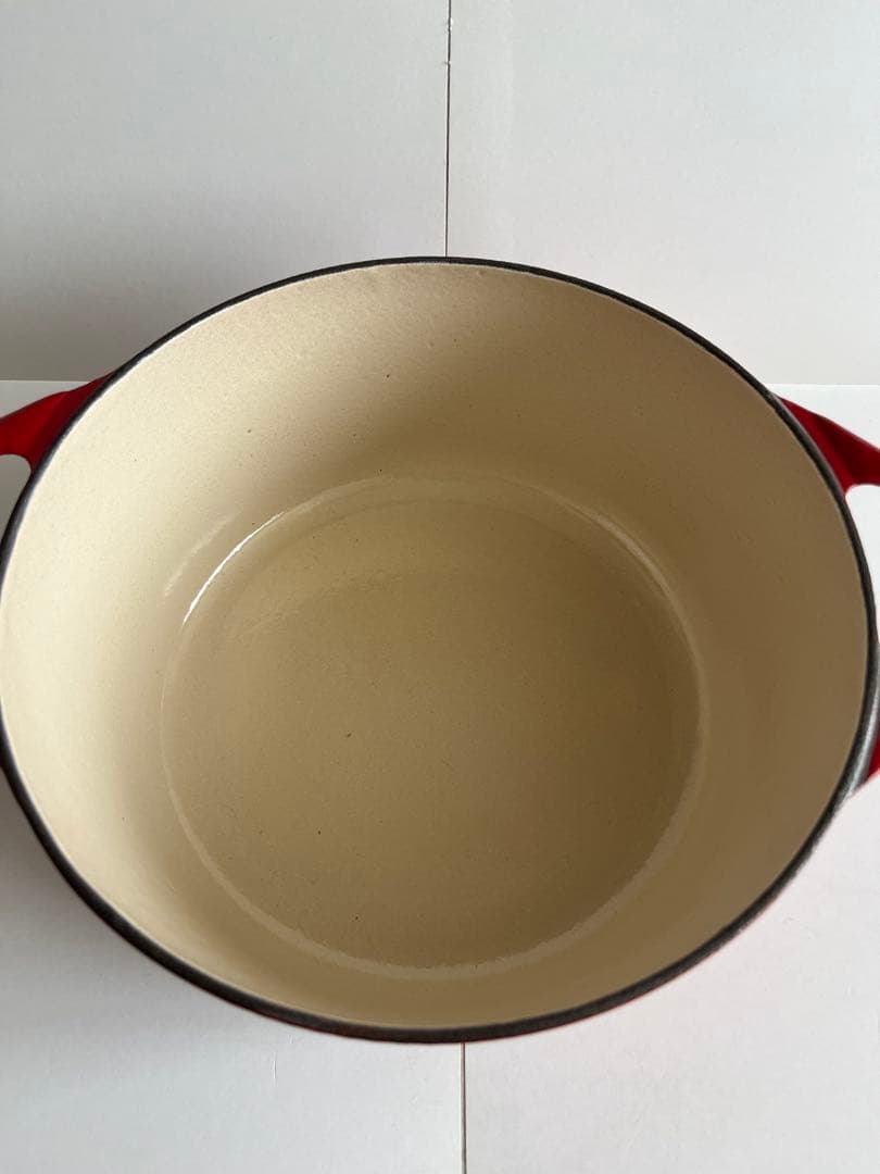 廃盤　クーザンス 両手鍋　22cm ルージュ