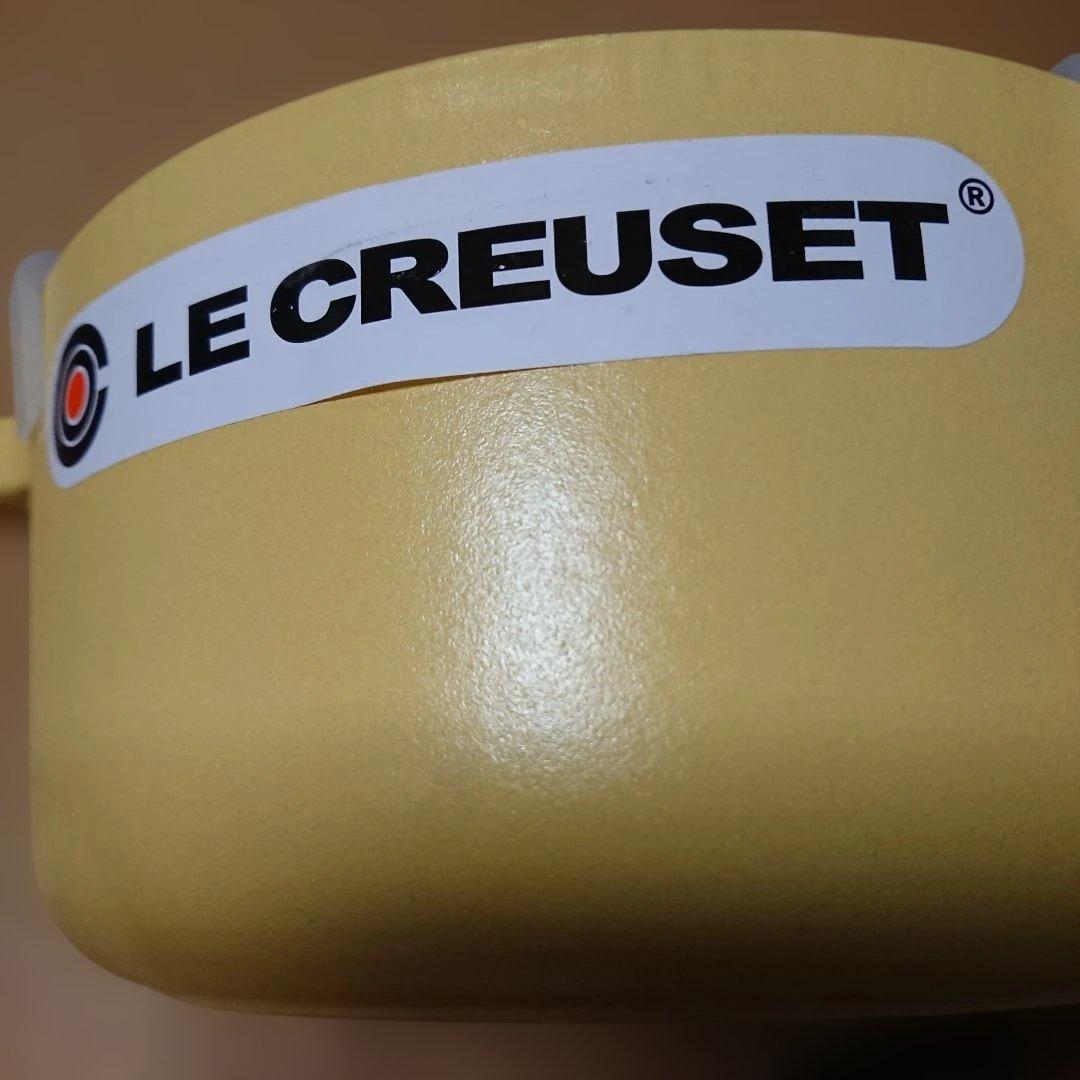 未使用 ル・クルーゼ ココット・ロンド シルバーツマミ ミモザ 18cm 両手鍋