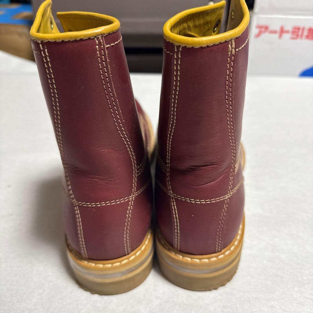 DIESEL バーガンディ レザー エンジニアブーツ