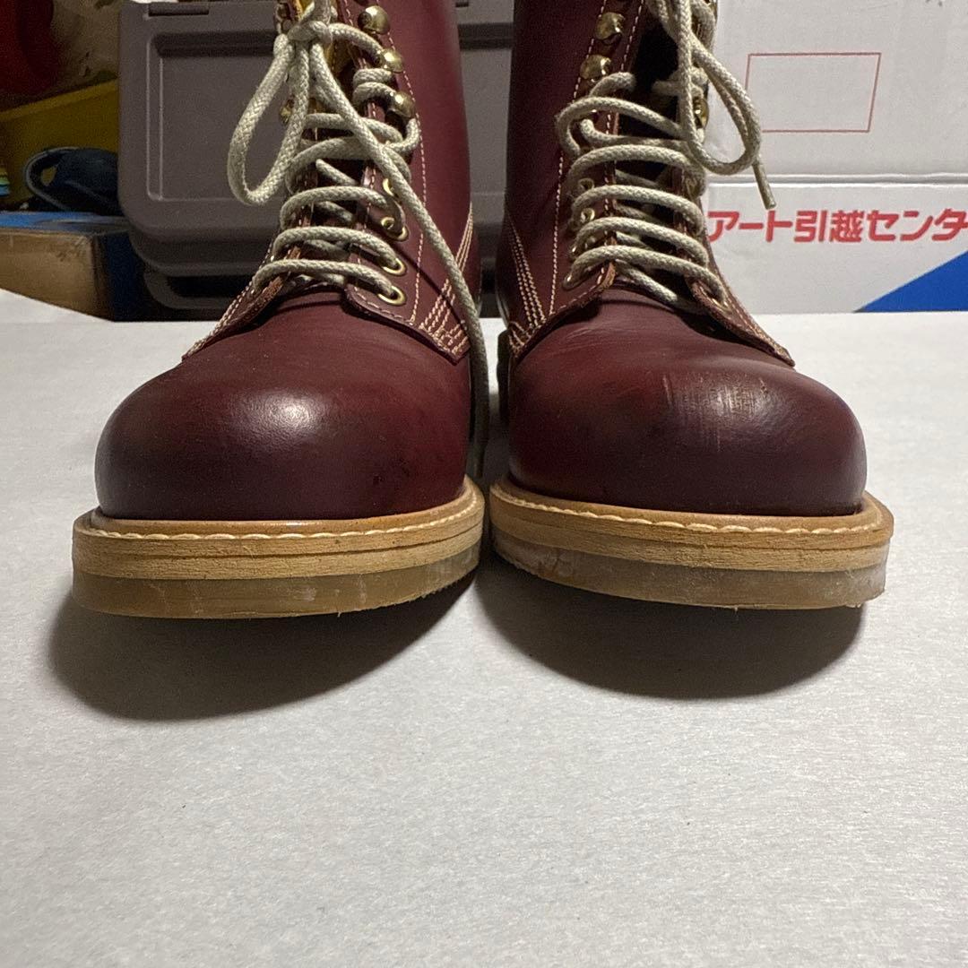 DIESEL バーガンディ レザー エンジニアブーツ