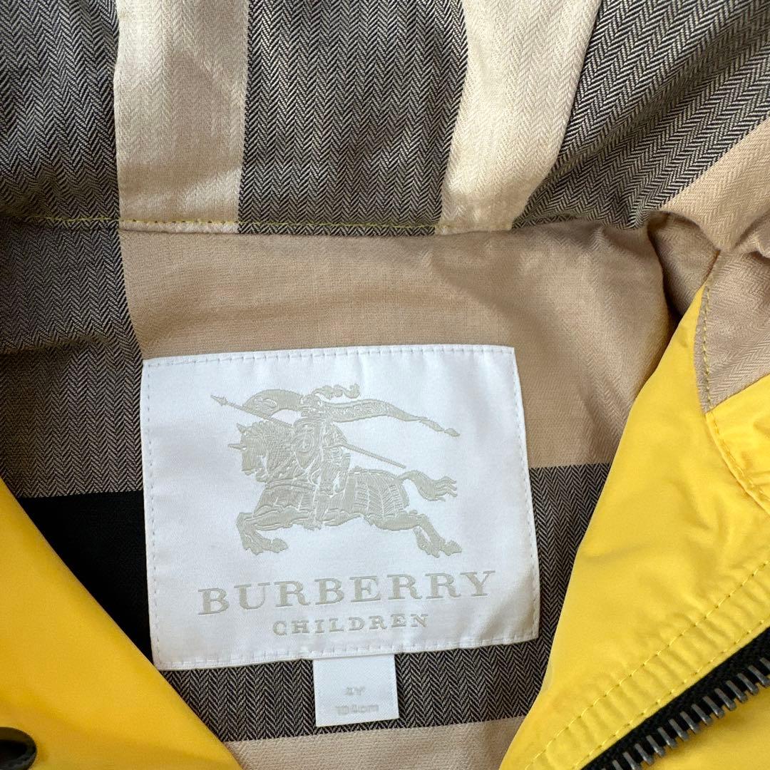 BURBERRY ウィンドブレーカー　4Y 104cm イエロー