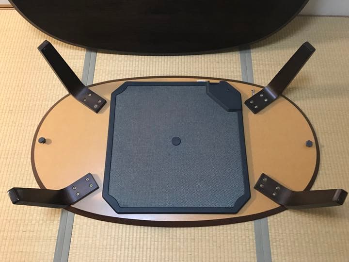 無印良品 こたつ タモ材 フラットヒーター 楕円