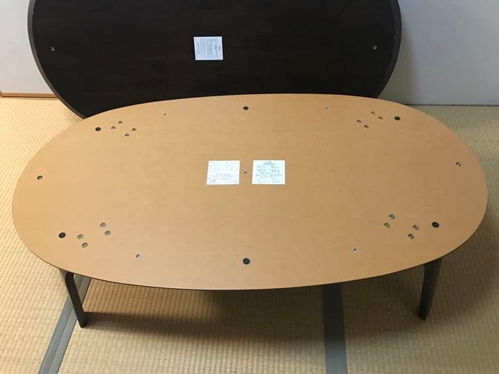 無印良品 こたつ タモ材 フラットヒーター 楕円