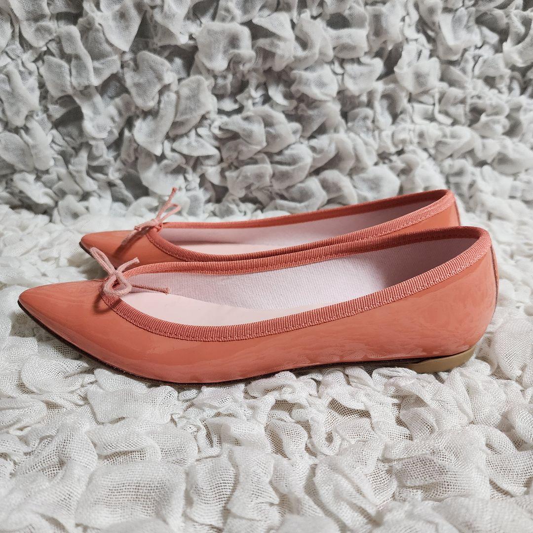 美品 レペット ブリジット ポインテッドトゥ バレェ フラット パンプス