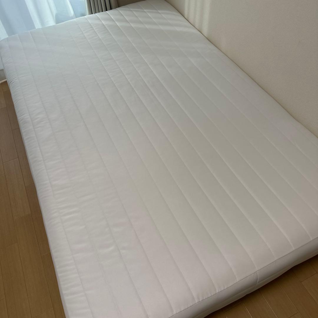 脚付マットレス・高密度ポケットコイル・セミダブル スチールメッシュ・洗えるカバー