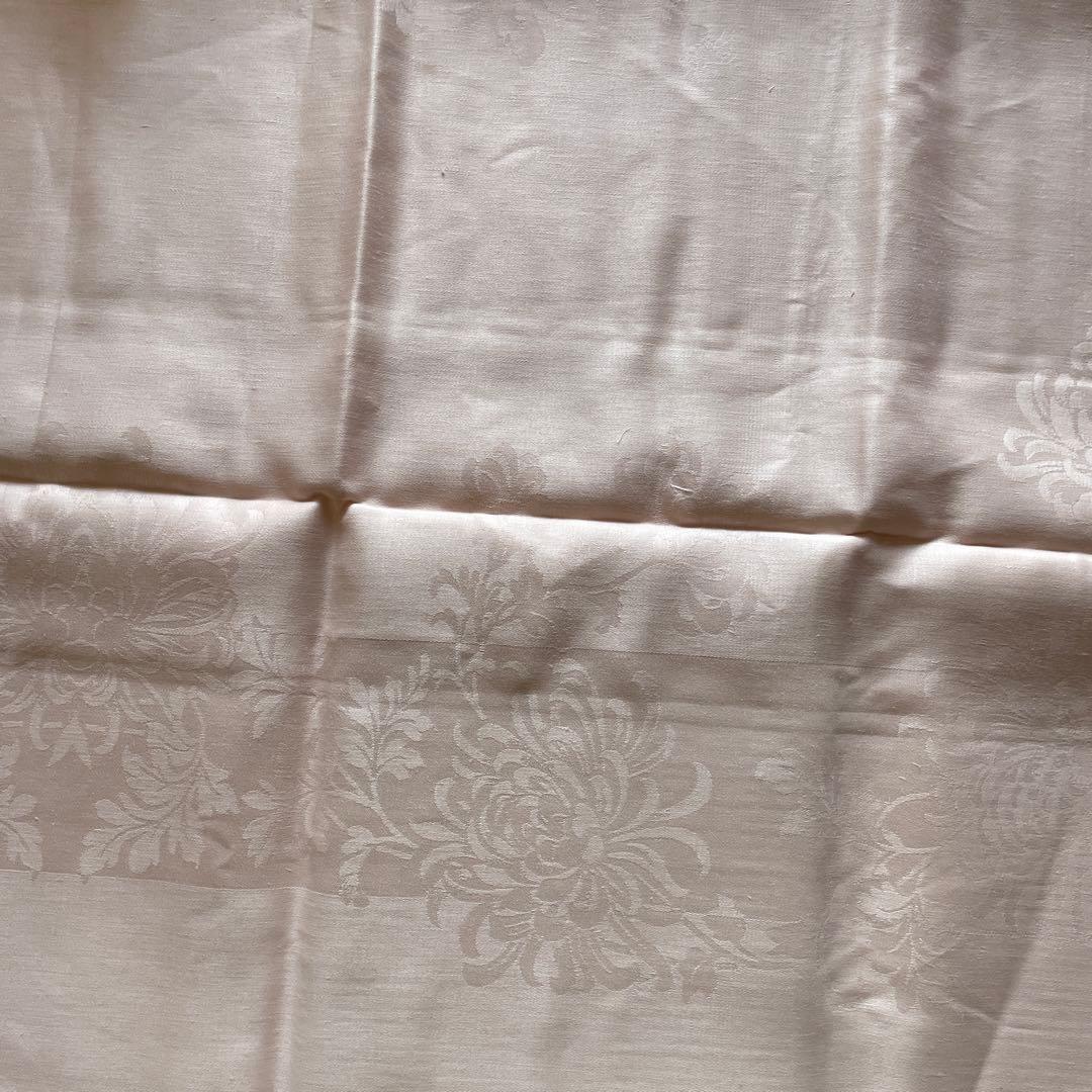 アイリッシュリネンダマスク　テーブルクロス　菊　ピンク　新品未使用