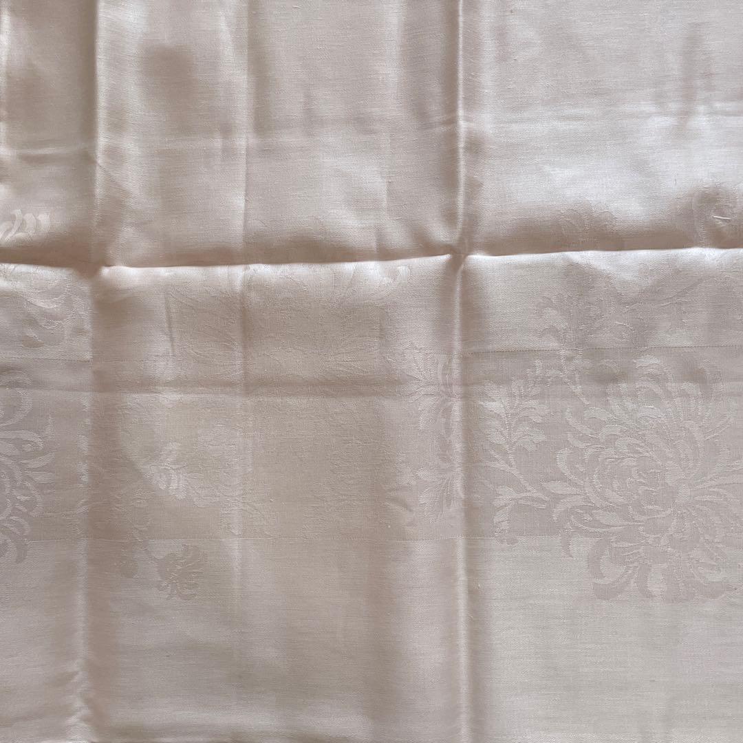 アイリッシュリネンダマスク　テーブルクロス　菊　ピンク　新品未使用