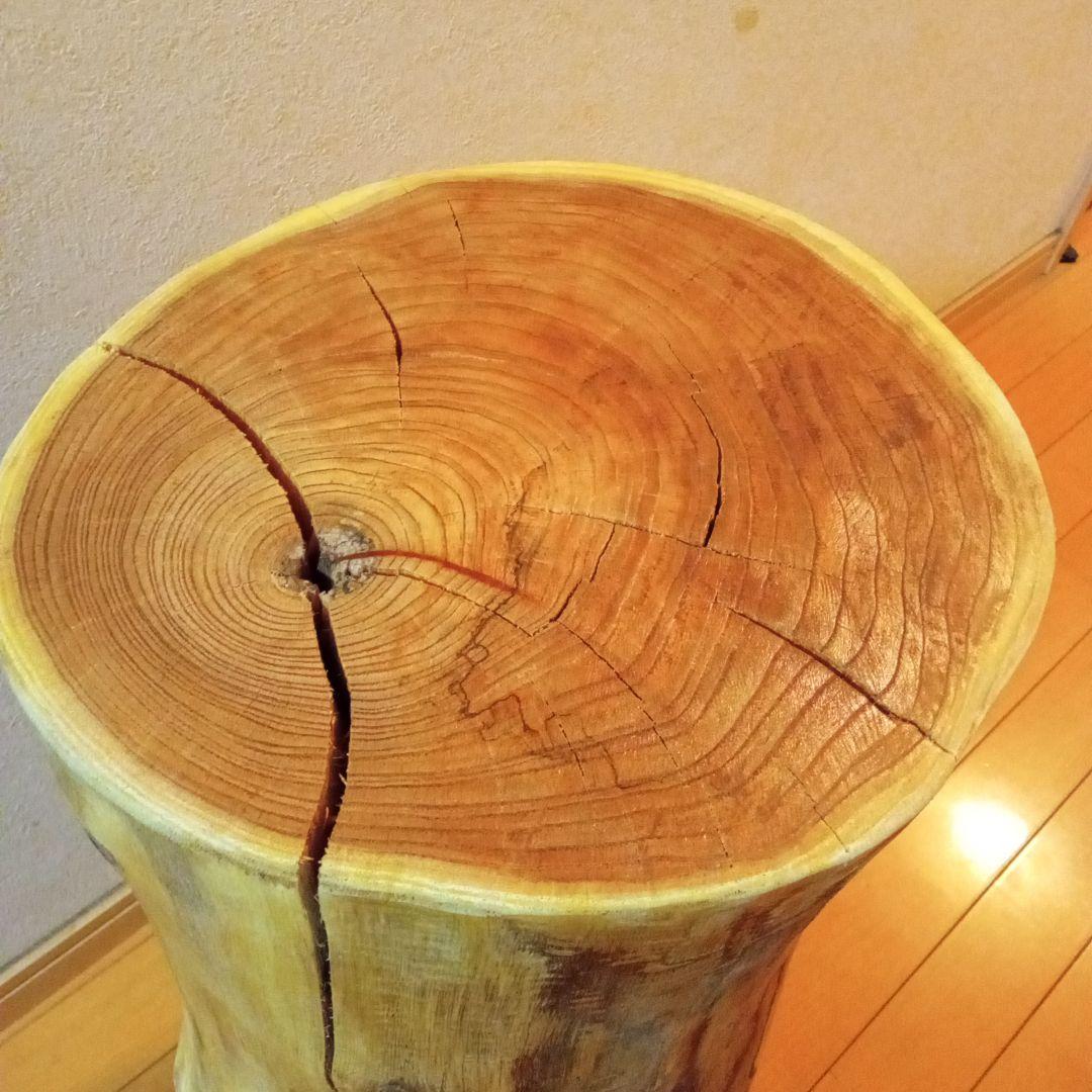 【特大】 【ニス】 栴檀　スツール