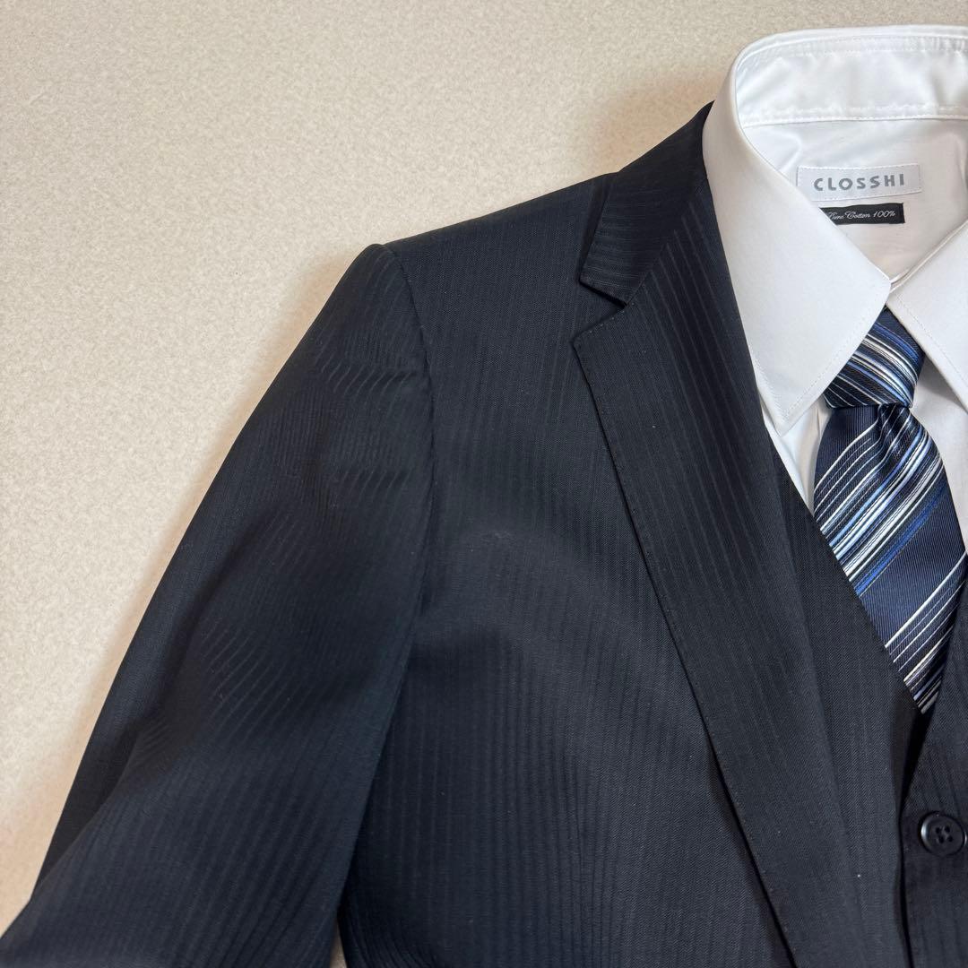 極美品 MAJI スーツ 3点 セットアップ ビジネス Y6 細身 L