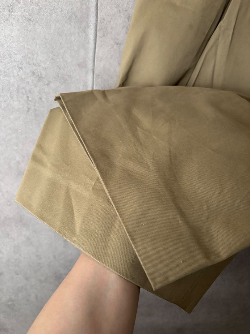 スタジオニコルソン　ソルテ　プリーツワイドパンツ　チノパンツ